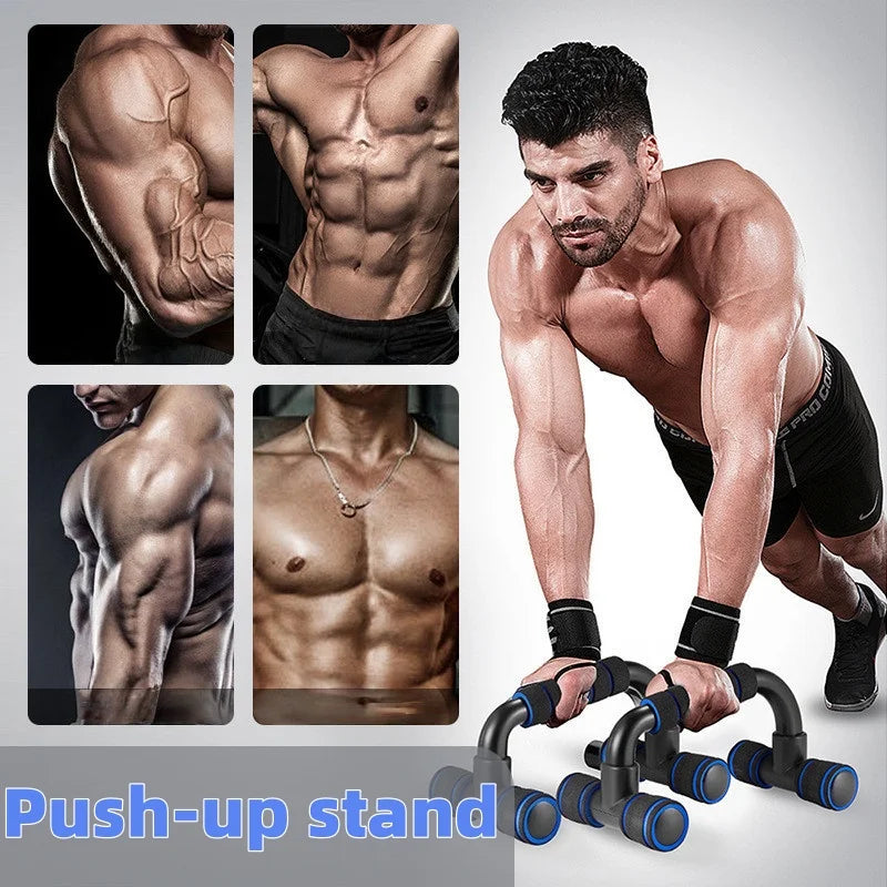 Save Your Wrists, Build Your Chest: Ergonomic I-Shaped Push-Up Support Bars for Home Gains