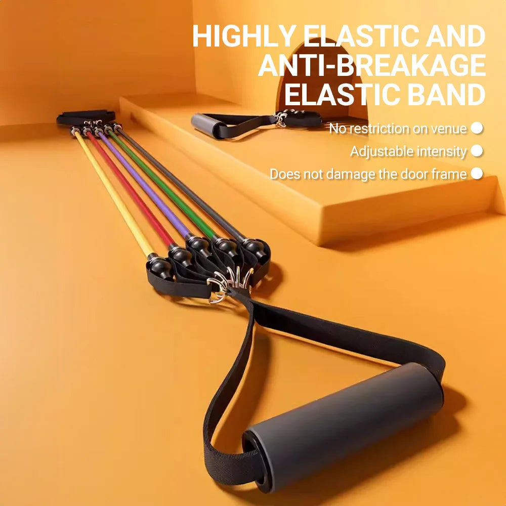 Ultimate Home Gym: Portable Resistance Bands Set for Full Body Muscle Training