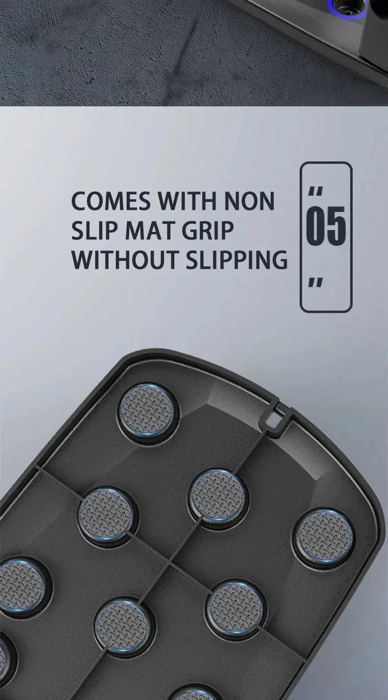 جهاز رياضي منزلي 9 في 1: لوح تمارين الضغط قابل للطي مع أحزمة مقاومة لتمارين الجزء العلوي من الجسم بالكامل 